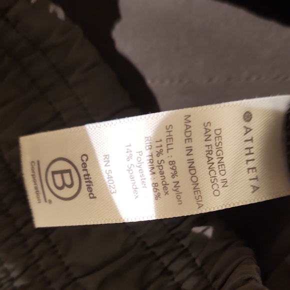 ❤️ NWOT! ATHLETA GREEN TEXTURED BROOKLYN JOGGERS, HIGH RISE, 4 - Picture 7 of 15